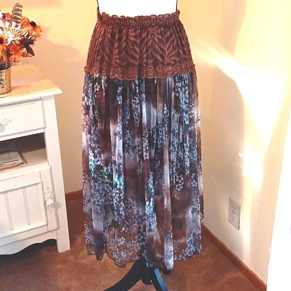 T C Fashion Floaty Boho Skirt